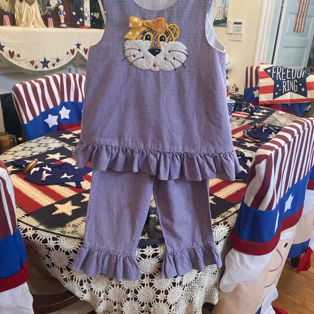Silly Cat Boutique Girls 2 pc Pant set size 4 - Picture 12 of 16